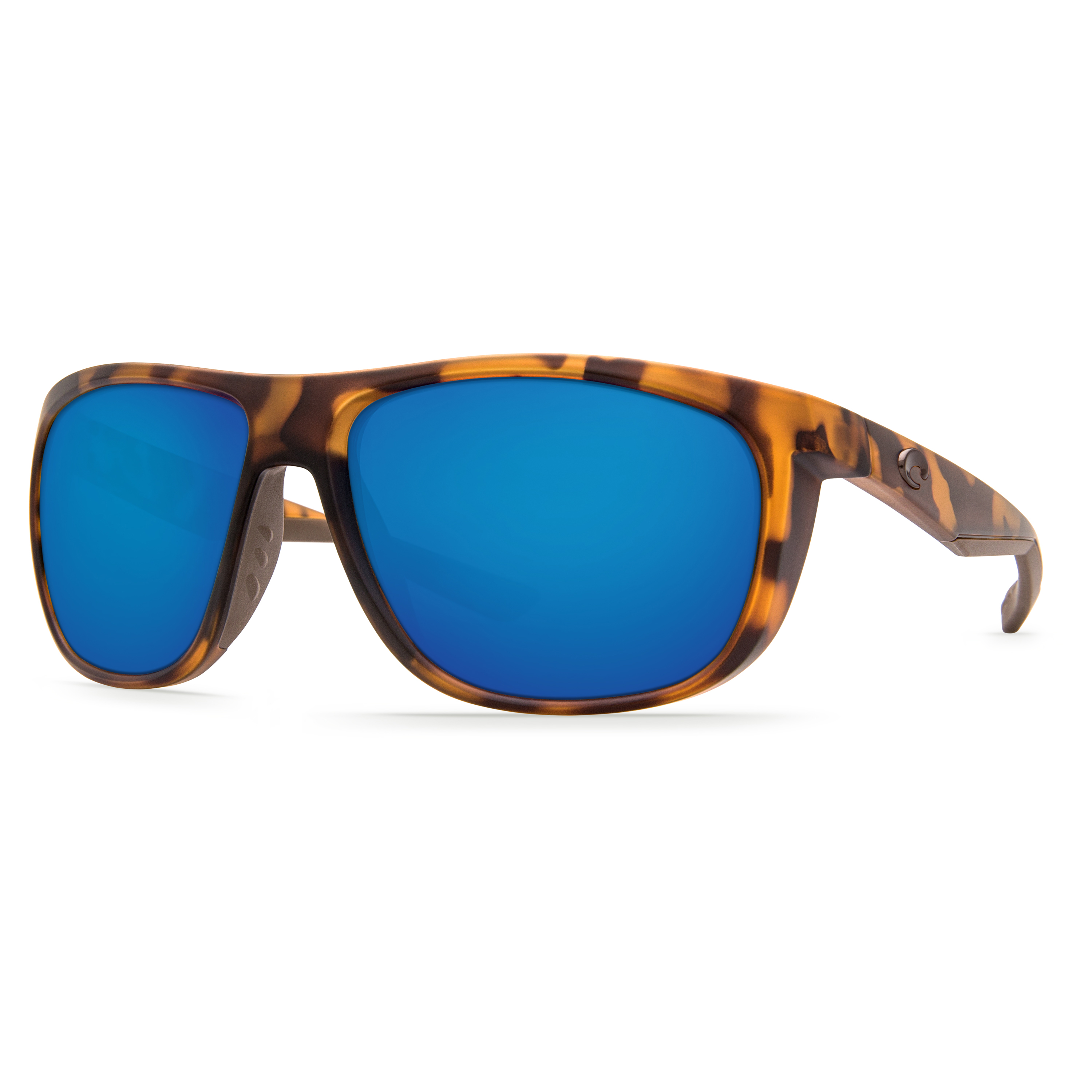 Costa Del Mar Kiwa Polarized Sunglasses 400G Glass Matte Retro Tortoise/Blue Mir 