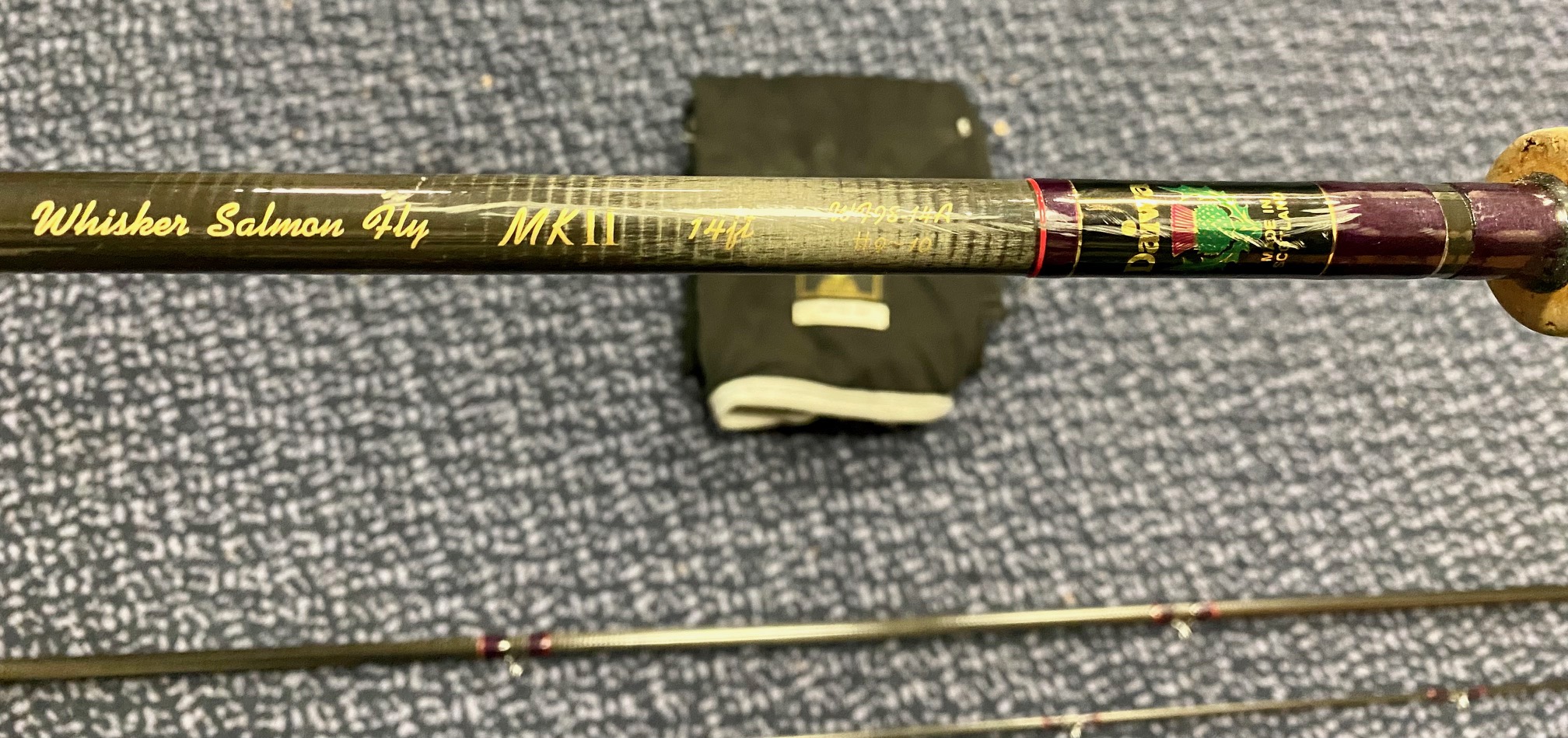 Preloved Daiwa Mark 2 Whisker Salmon Fly 14ft 9/10 3 piece made in