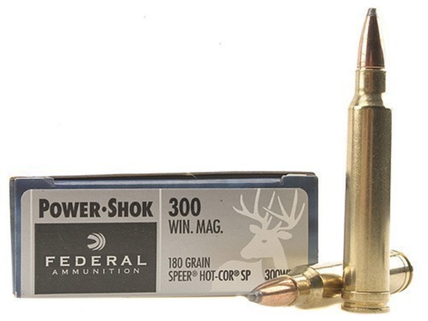 Federal Power-Shok Ammo 300 Winchester Short Mag (WSM) 180 