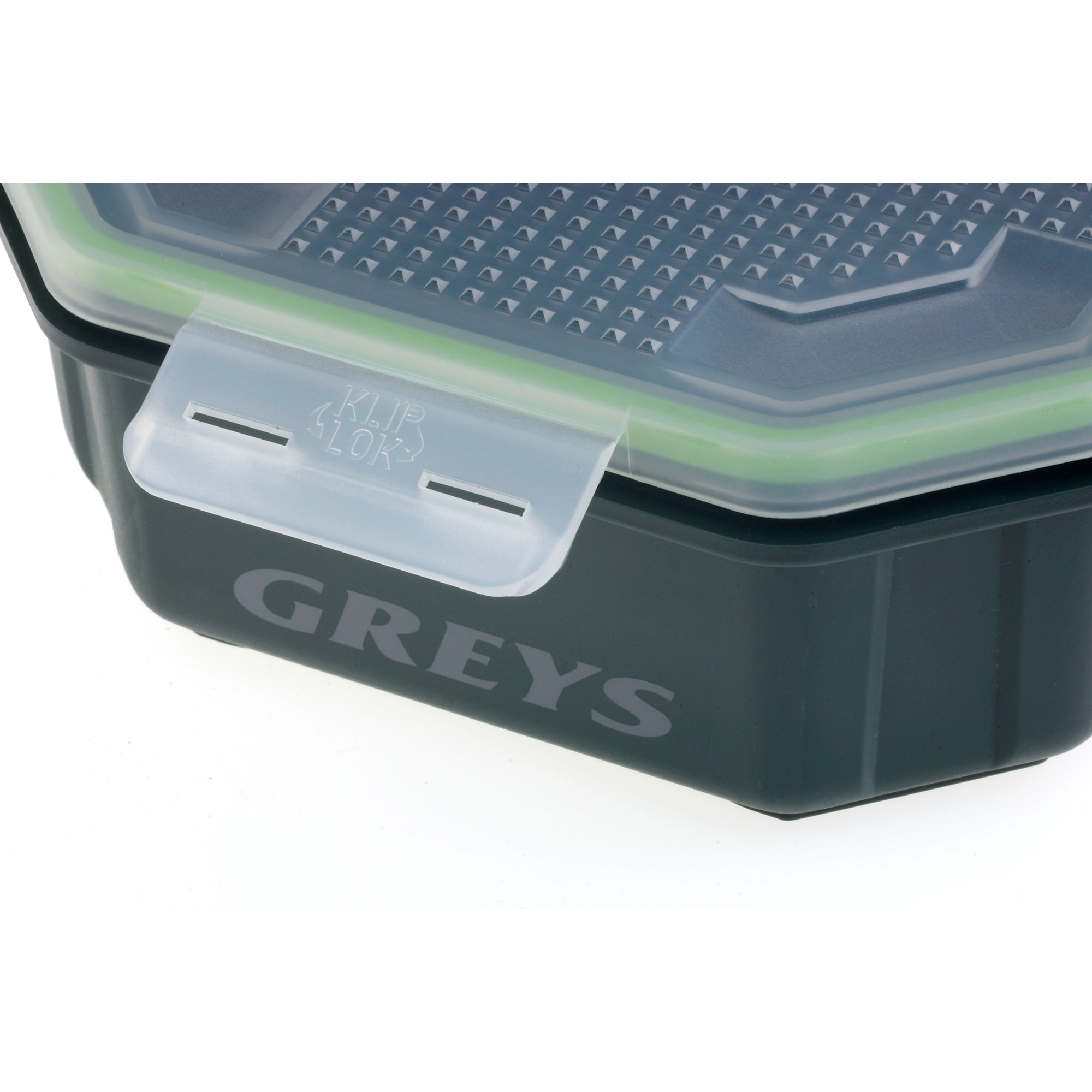 Details about   Greys Klip-lok Flip Top Perforated Lid Bait Box All Sizes