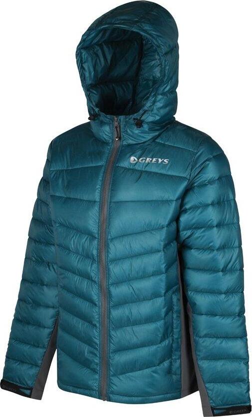 Greys New Showerproof Insulated Micro Quilt Carbon Petrol Fishing Jacket 