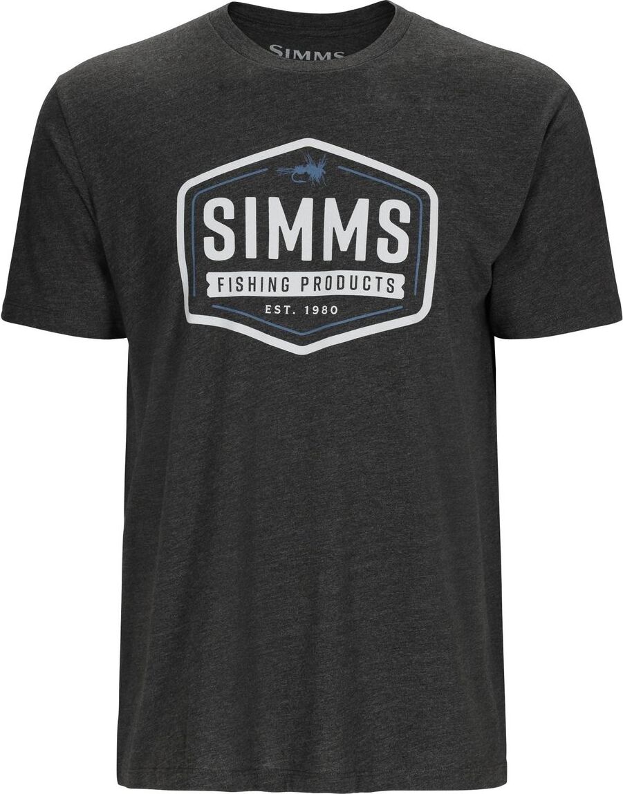 Simms Fly Patch T-Shirt Adobe Heather : Size: XL – Glasgow Angling