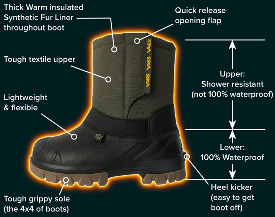 Vass Hybrid Thermo Fishing Boot Size: 46 UK12 – Glasgow Angling Centre