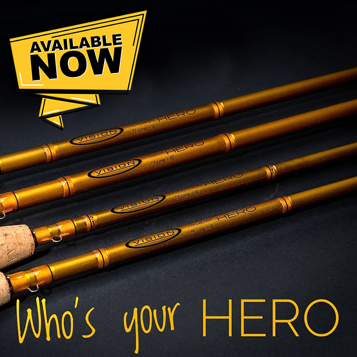 Vision Hero 4pc Fly Rods Long Hero 9ft6 #7 – Glasgow Angling Centre