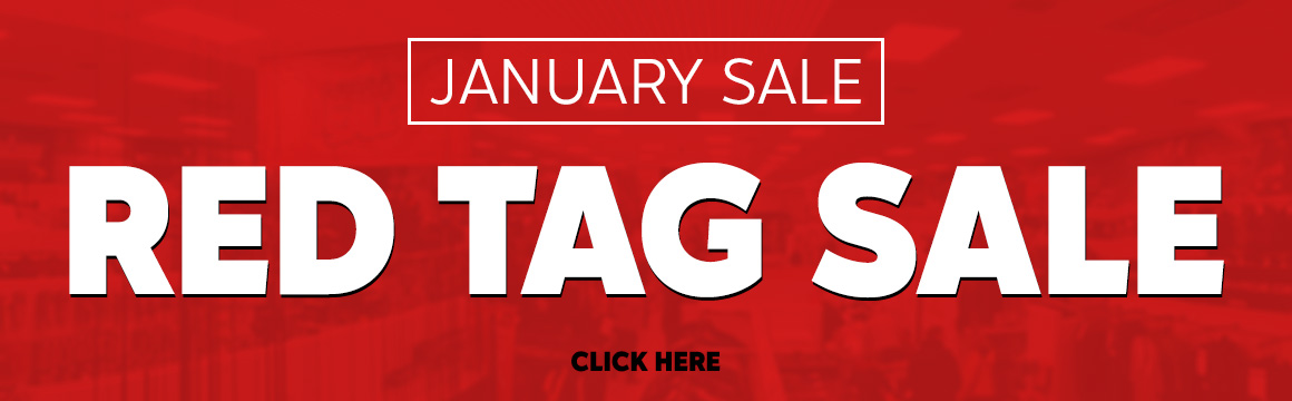 January Sale Red Tag Banner