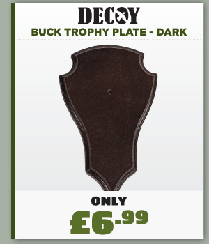 Decoy Buck Trophy Plate - Dark