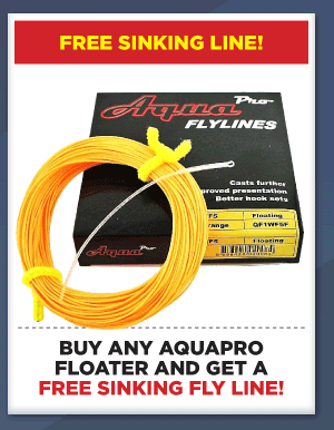 Buy any AquaPro Floater and get a free sinking fly line!