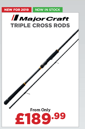 Major Craft Triple Cross Rods