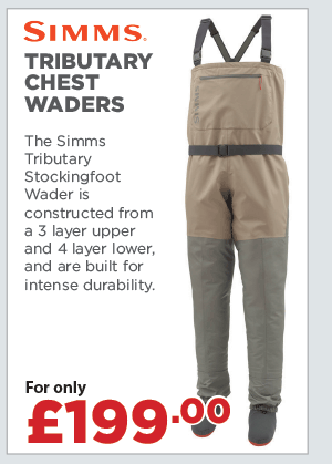 Simms Tributary Stockingfoot Chest Waders Tan