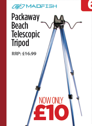 Madfish Packaway Beach Telescopic Tripod