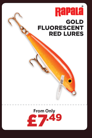 Rapala Gold Fluorescent Red Lures