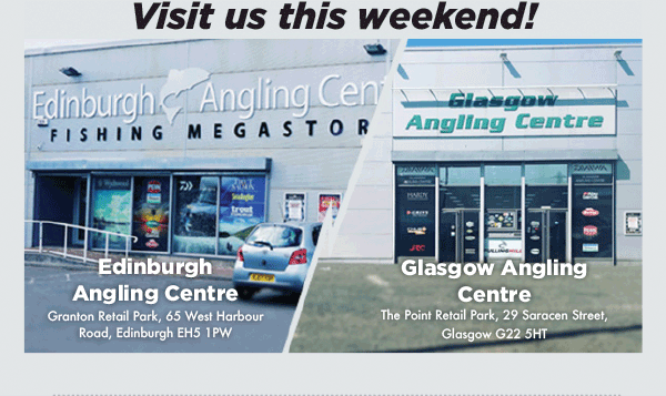 Visit us in our Glasgow or Edinbrugh store this weekend