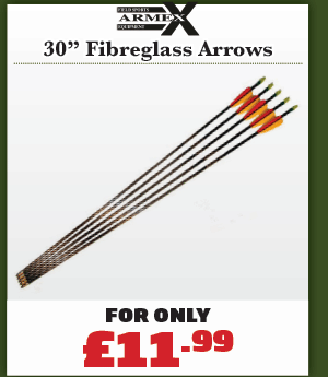 Armex 30in Fibreglass Arrows