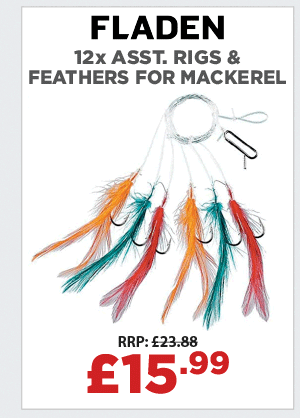 Fladen 12 x Assorted Rigs & Feathers For Mackerel