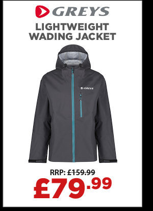 Greys Lightweight Breathable Wading Jacket Carbon