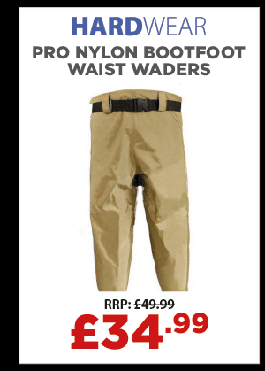 HARDWEAR PRO Nylon Bootfoot Waist Waders