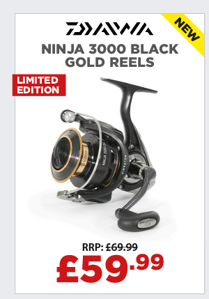Daiwa 20 Ninja 3000 Black Gold Limited Edition Reels