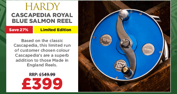 Hardy Cascapedia #10/11 Limited Edition Royal Blue Salmon Reel