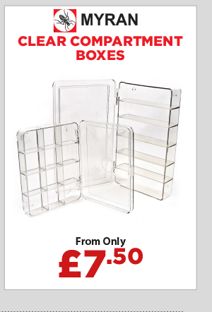Myran Clear Compartment Boxes