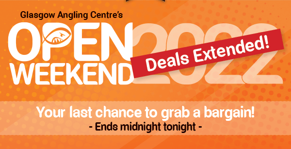 Glasgow Angling Centre Open Weekend - Deals Extended!