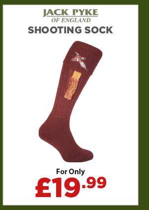 Jack Pyke Shooting Sock Pheasant Burgundy