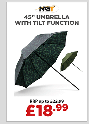 NGT Umbrella - 45in with Tilt Function