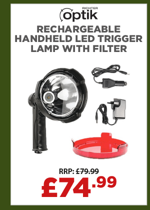 Richter Optik Rechargeable Handheld LED Trigger Lamp with Filter
