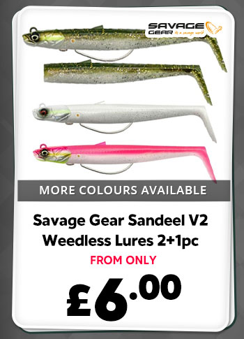 Savage Gear Sandeel V2 Weedless Lures 2+1pc