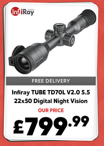 Infiray TUBE TD70L V2.0 5.5-22x50 Digital Night Vision Weapon Scope