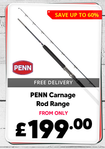 Penn Carnage rod range
