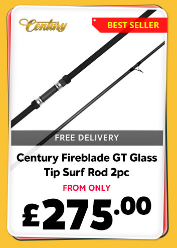Century Fireblade GT Glass Tip Surf Rod 2pc
