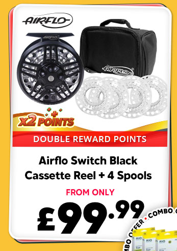 Airflo Switch Black Cassette Reel + 4 Spools