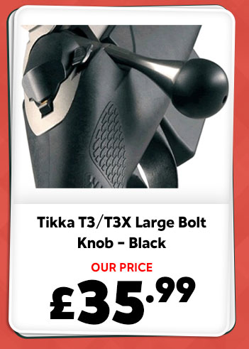 Tikka T3/T3X Large Bolt Knob - Black