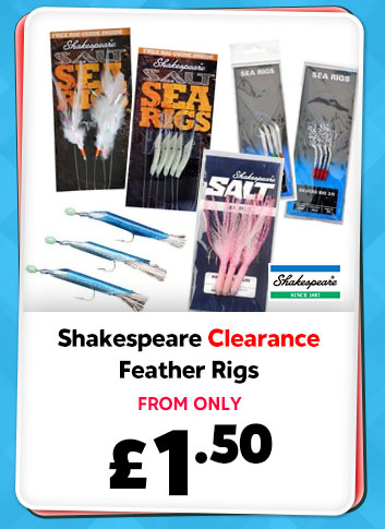 SHAKESPEARE CLEARANCE FEATHER RIGS