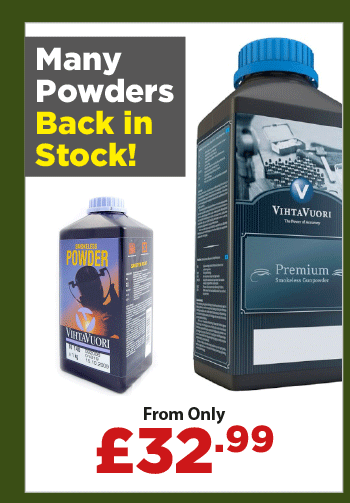 Many Powders Back in Stock
