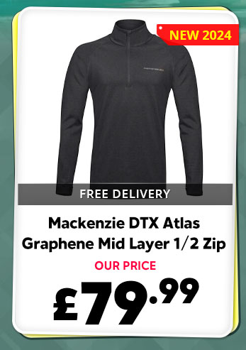 Mackenzie DTX Atlas Graphene Mid Layer 1/2 Zip Top Graphene Grey