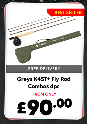 Greys K4ST+ Fly Rod Combos 4pc