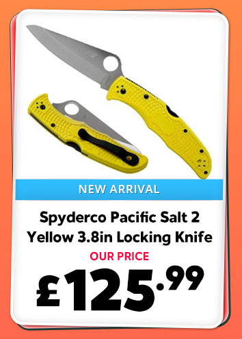 Spyderco Pacific Salt 2 LWT Yellow FRN 3.8in Locking Knife
